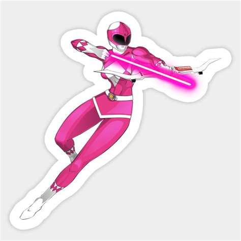 Pink Ranger Mighty Morphin Power Rangers Pink Ranger Sticker Teepublic Au