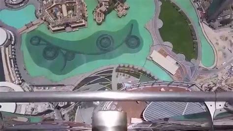 On The Top Of Burj Khalifa Aerial Scenary Youtube