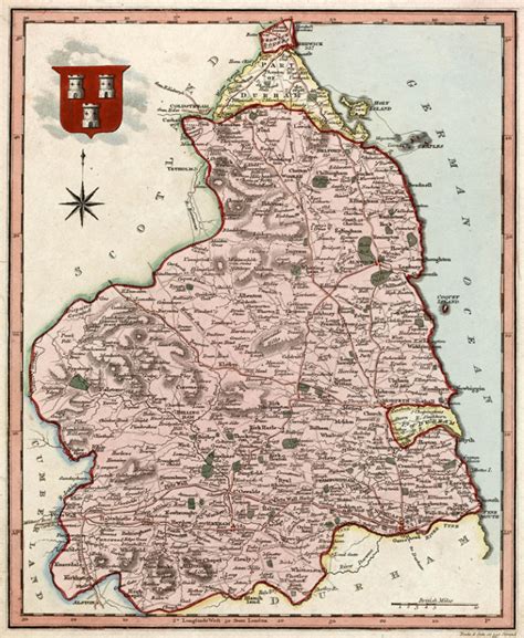 19th Century Map Of Northumberland Amazing Archives
