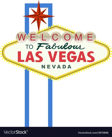 No visit to las vegas is complete until you've had your picture taken in front of the ironic sign at the south end of the vegas strip. Las Vegas Sign Royalty Free Vector Image - VectorStock