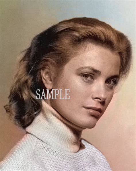 Grace Kelly Rare Color Tinted Portrait Photo Ebay