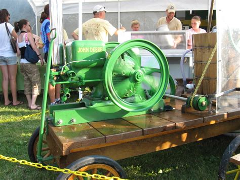 Home Made Ice Cream Maker Powered By The John Deere Tracto Flickr