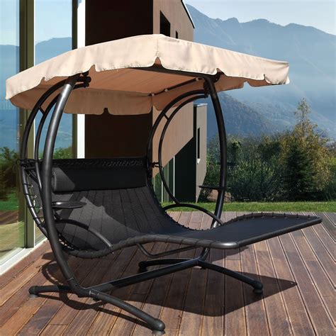 Jarder Two Seater Luxury Swing Seat Bed Sun Lounger Garden Patio