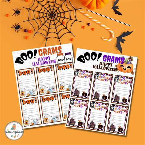 Pta Boo Grams Halloween Candy Gram Candy Gram Printable Etsy