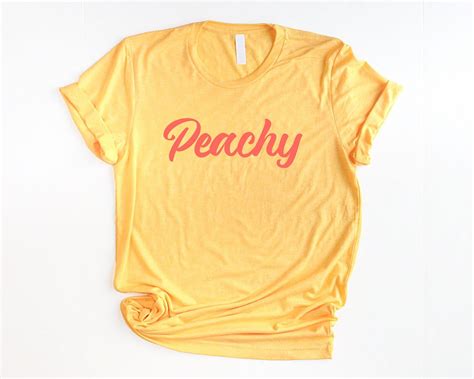 Peachy Shirt Unisex Graphic Tees For Women Summer Shirts Retro Etsy