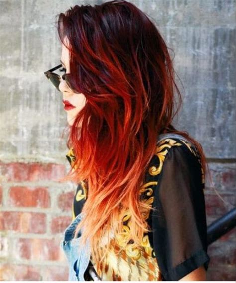 40 Gorgeous Red Ombre Hair Color Ideas Trendy In 2022