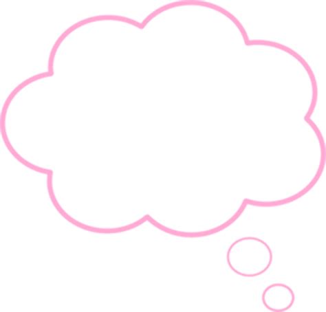 Download High Quality Thought Bubble Transparent Pink Transparent Png