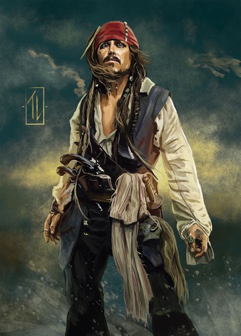 Thiago Lopes Captain Jack Sparrow Fanart Posted By John Mercado