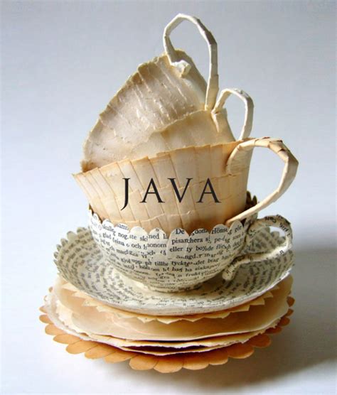 These disposable paper tea cups and saucers are made of sturdy materials with an external coating so as to prevent any damages while regular usages. Pin on book art