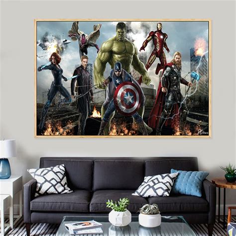 New Avengers War Marvel Hot Movie Poster Canvas Art Wall Painting