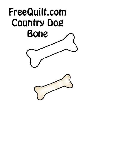 Free Printable Dog Bone Template Printable