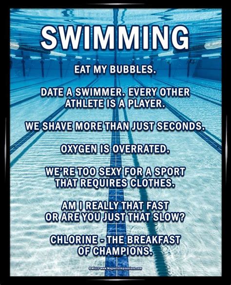 Swimming Lanes 8x10 Sport Poster Print Swimming Quotes Swimming