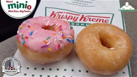 Krispy Kreme Mini Doughnuts Review New Minis Youtube