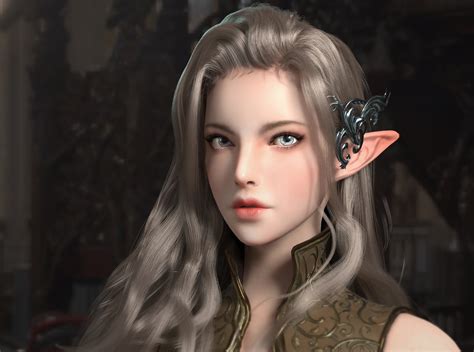Elves Fantasy Art Fantasy Girl Cgi Pointy Ears 3d Wallpaper Resolution1920x1429 Id1318067