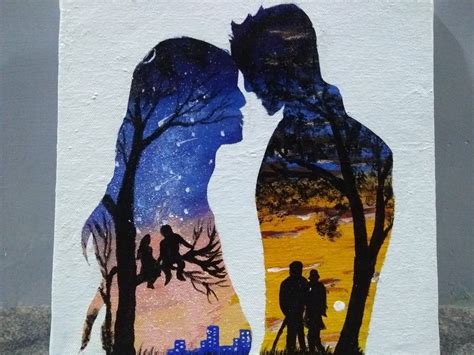Then Now And Forever ️ Beautiful Couple Painting ️ Galaxy Art