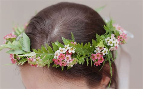 Hair Wreath Tutorial Floral Head Wreath Head Wreath Wedding Hair Wreath