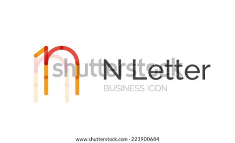 Minimal N Font Letter Logo Design Stock Illustration 223900684