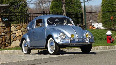Classic Vw Bugs 1955 Oval Window Beetle Iris Blue Sedan For Sale