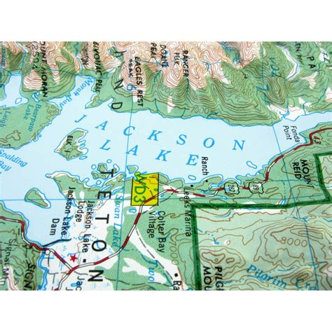 Hubbard Scientific Raised Relief Map Grand Teton National Park