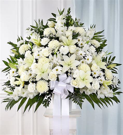 Classic Tribute Basket In White Xaviers Florist Somerset