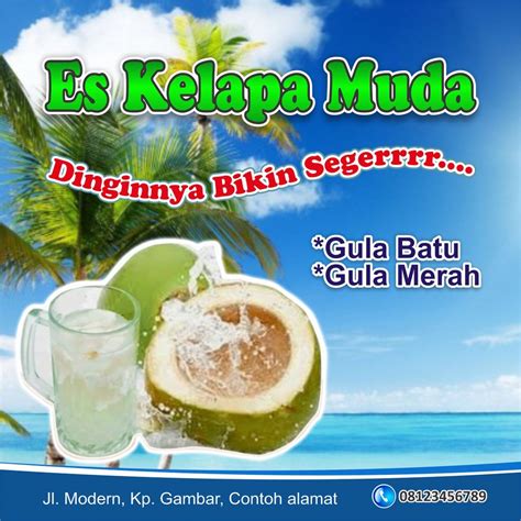 Jual Spanduk Es Kelapa Muda Banner Es Kelapa Muda Shopee Indonesia