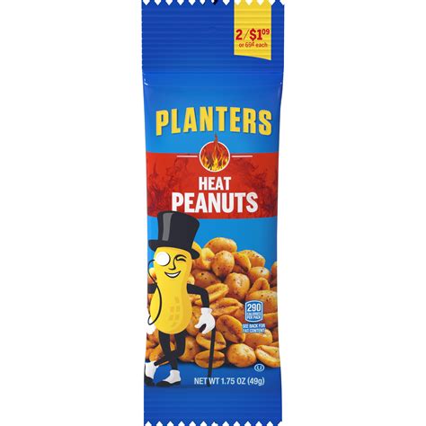 Planters Heat Peanuts 175 Oz Pack