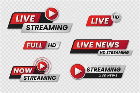 Live Streams News Banners Free Vector Nohat Free For Designer