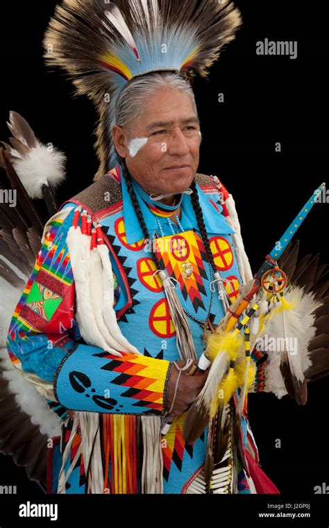 Norman Largo Dine Aka Navajo Dressed In Colorful Mens Traditional