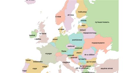 Este Mapa Traduce Las Palabras A Cualquier Idioma De Europa