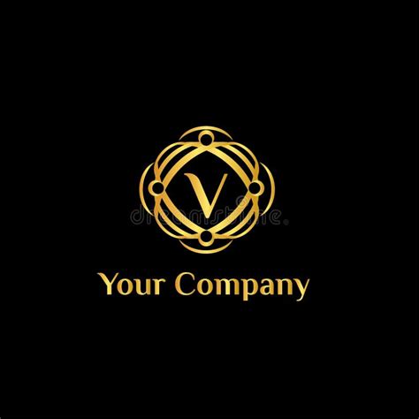 Fashion Brand Vector Logo Template Letter V Stock Vector