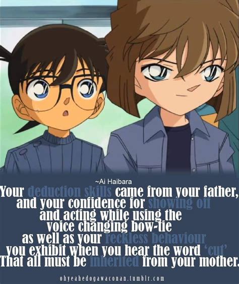 Conan And Haibara Detective Conan Quotes Conan Movie Manga