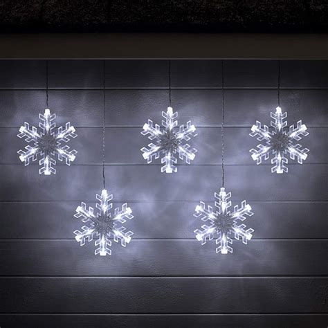 Cool White Led Snowflake Hanging Christmas Lights The 50 Best Outdoor