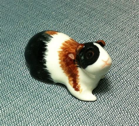 Miniature Ceramic Guinea Pig Animal Pet Cute Little Funny Tiny Etsy