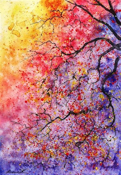 Watercolor Tree 31 Paintings You Can Copy For Your Own House