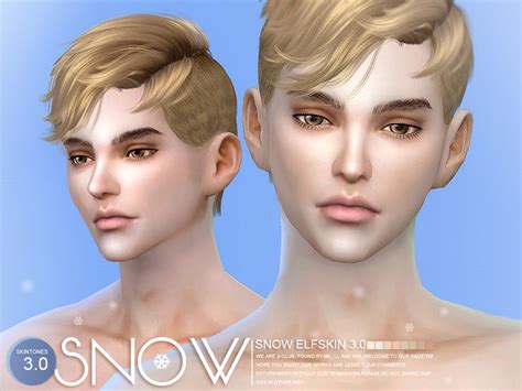 The Sims Resource S Club Ts4 Wmll Hs Snow Elf Skintones 30 All Age