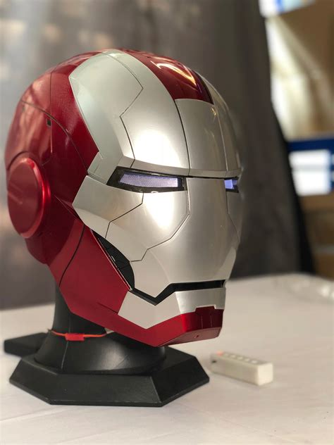 Cosplay Action Marvel Iron Man Mk5 Helmet Electric Multi Piece Opening