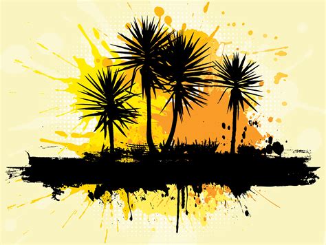 grunge palm trees - Download Free Vectors, Clipart Graphics & Vector Art