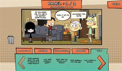 The Loud House Cartoon Creator Game Play The Loud House Cartoon