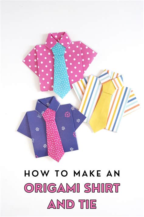 Fathers Day Origami Shirt And Tie — Gathering Beauty
