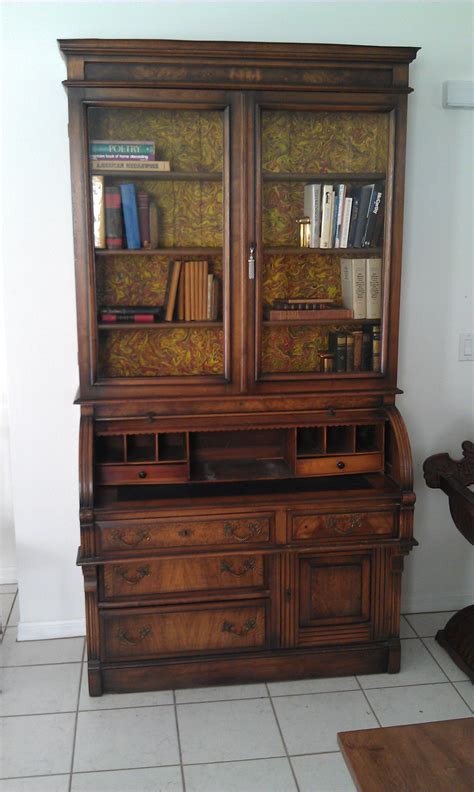 It was made in rices landing, according to the provenance we were given, and stayed in greene county for over. Antique secretary desk bookcase very fine 1870-1900 roll ...