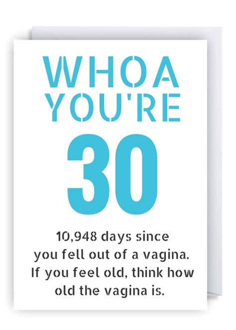 funny 30th birthday card whoa you re 30 funny 30th birthday quotes 30th birthday funny