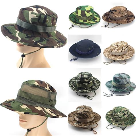 Boonie Hats Tactical Airsoft Sniper Camouflage Tree Bucket Hat