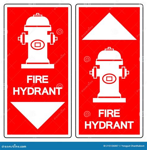 Fire Hydrant Symbol Sign Vector Illustration Isolate On White