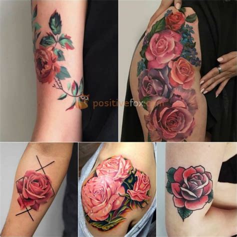 The only difference is the style of this tattoo and the watercolor leaves little to be desired as far as being aesthetically pleasing. Best 100+ Rose Tattoo Ideas - Rose Tattoos Ideas with Meaning