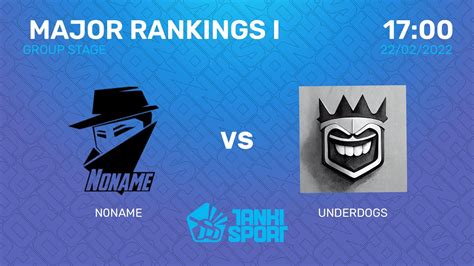 NoName vs Underdogs | Winter Major 2022 | Major Rankings I | Group