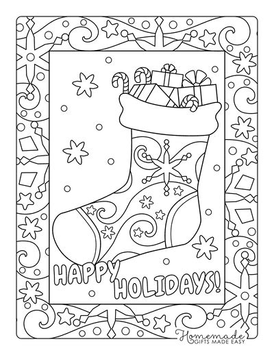 Doodle Art Alley Christmas Coloring Pages
