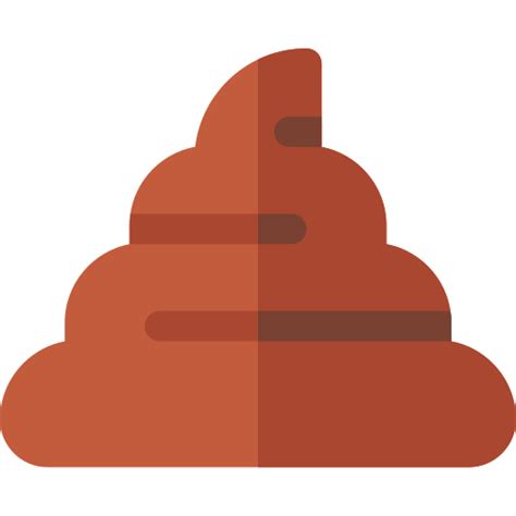 Poop Basic Rounded Flat Icon