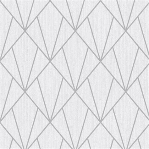Muriva Indra Geometric Line Triangle Glitter Textured Blown Vinyl