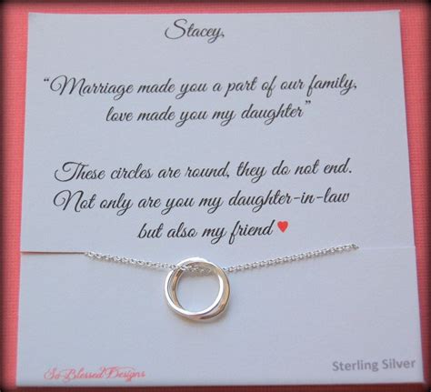 Congratulations to the bride and groom. Gift for new daughter in law From mother in by ...