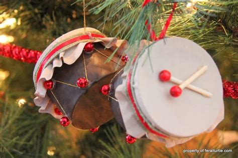 Drum Christmas Ornament A Cute Way To Repurpose All Those Can Lids